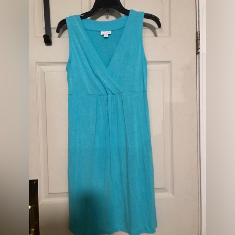 Perfect Summer Beach Blue Sleeveless J.jill Dress
